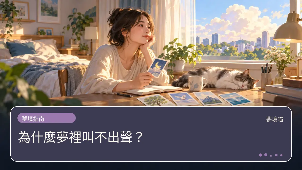為什麼夢裡叫不出聲？主題插畫
