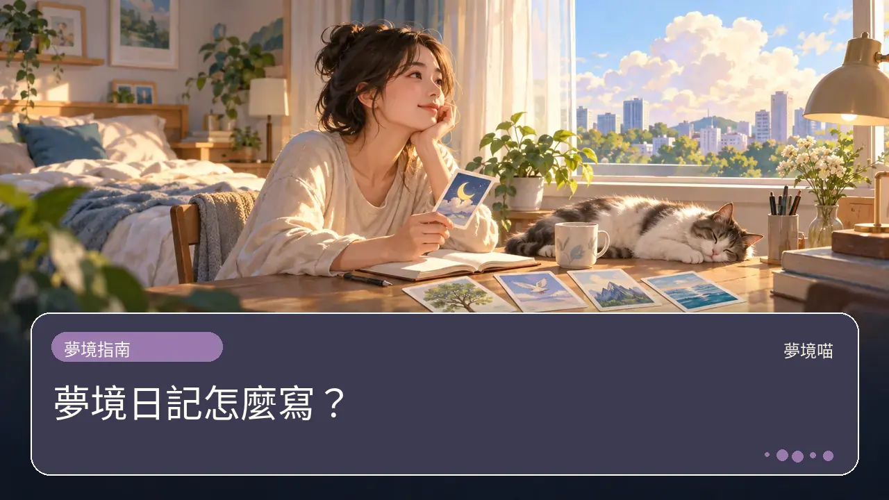 夢境日記怎麼寫?主題插畫