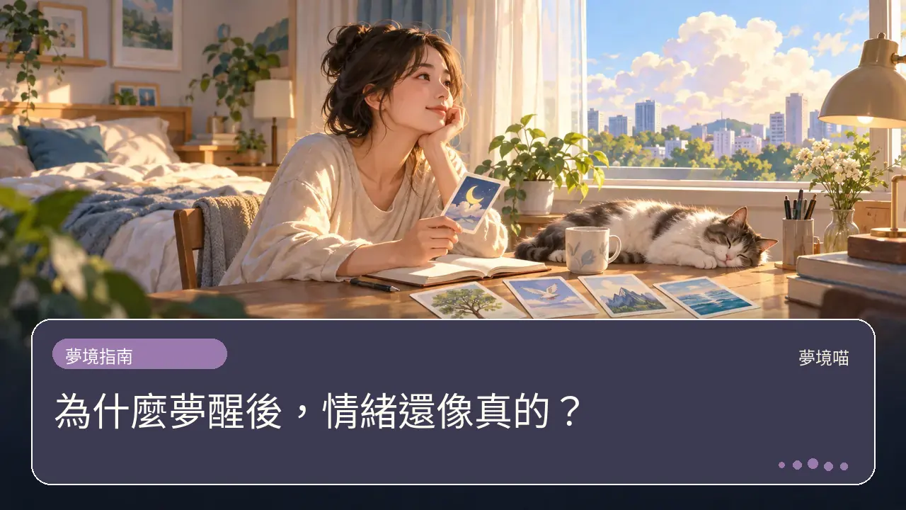 為什麼夢醒後，情緒還像真的？主題插畫